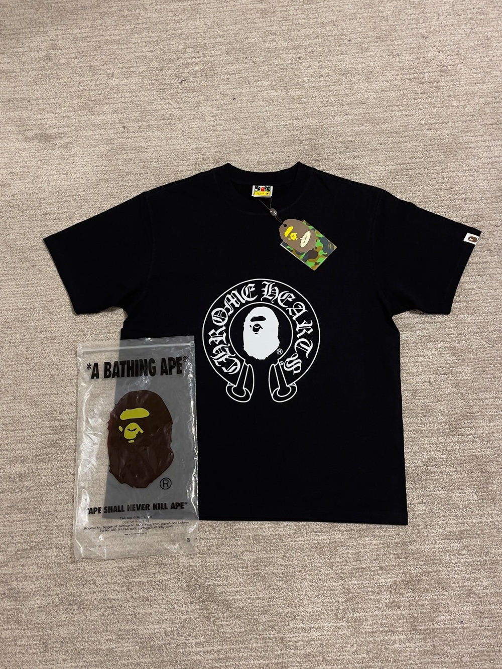 Bape x Chrome Hearts black T-Shirt